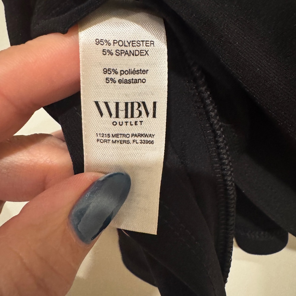 White House Black Market Contrast Trim Blouse - Picture 5 of 5